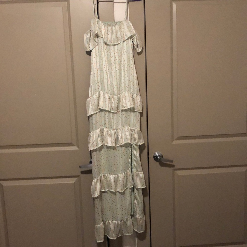 Nasty Gal Ruffle Maxi Dress
